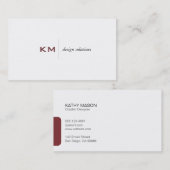 Tabblad Lijn splitsen (waarde roos) Visitekaartje (Voorkant / Achterkant)