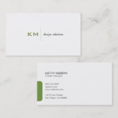 Tabblad Lijn verdelen (appelgroen) Visitekaartje (Voorkant / Achterkant)