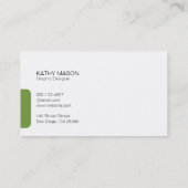 Tabblad Lijn verdelen (appelgroen) Visitekaartje (Achterkant)