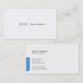 Tabblad Lijn verdelen (hemelsblauw) Visitekaartje (Voorkant / Achterkant)