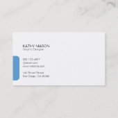 Tabblad Lijn verdelen (hemelsblauw) Visitekaartje (Achterkant)