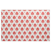 Tabblad met kleurrijke rode ikat stof (Fat Quarter)