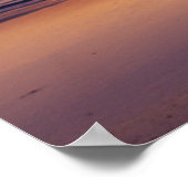 Tabblad poster van zeestrandzonsopgang (Hoek)