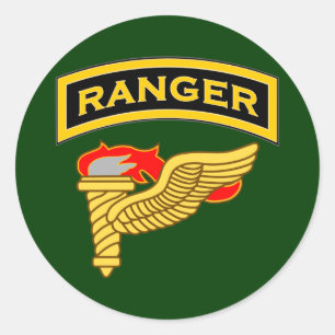 tabblad Ranger en Pathfinder-badge Ronde Sticker