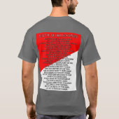 Tabblad, Sabers en Stripes Mannen, kleurenoptie T- T-shirt (Achterkant)