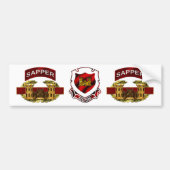 Tabblad Sapper met CEB en CREST Bumpersticker (Voorkant)