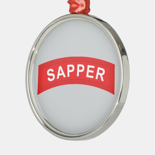 Tabblad SAPPER Metalen Ornament (Links)