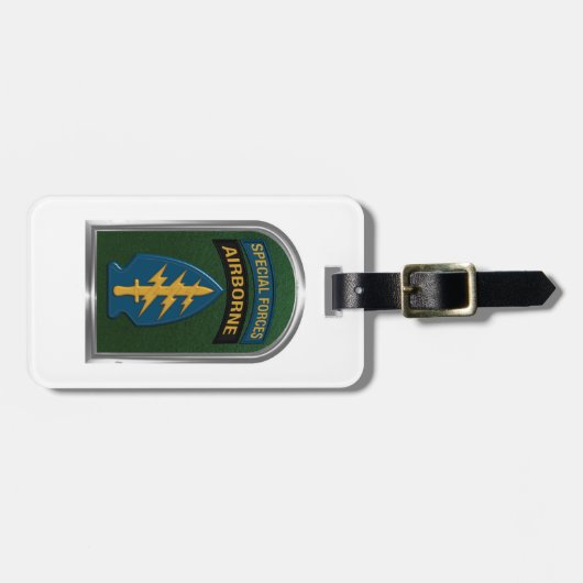 Tabblad Speciale troepenmachten en patchcadeaus Bagagelabel (Voorkant horizontaal)