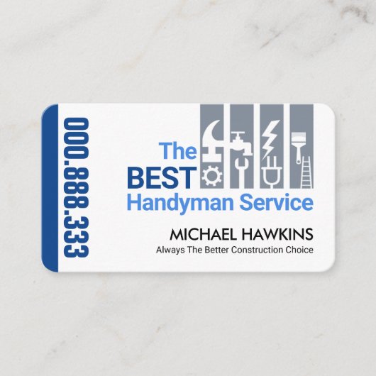 Tabblad Stijlvolle, stijlvolle Handymantools Visitekaartje (Voorkant)