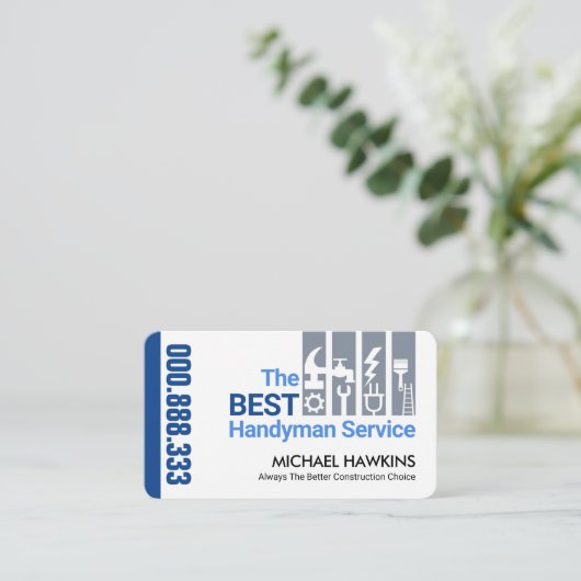 Tabblad Stijlvolle, stijlvolle Handymantools Visitekaartje (Staand voorkant)