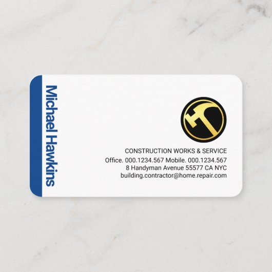 Tabblad Stijlvolle, stijlvolle Handymantools Visitekaartje (Achterkant)