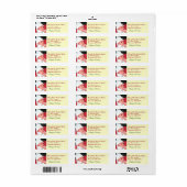 Tabblad Terug-adres label (Full Sheet)