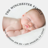 Tabblad Terug-adres label (Voorkant)