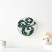 Tabblad Tic Tac - White & Blue Ampersand - Standaa Ronde Klok (Huis)