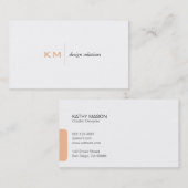 Tabblad Verdeler lijn (lichte abrikoos) Visitekaartje (Voorkant / Achterkant)