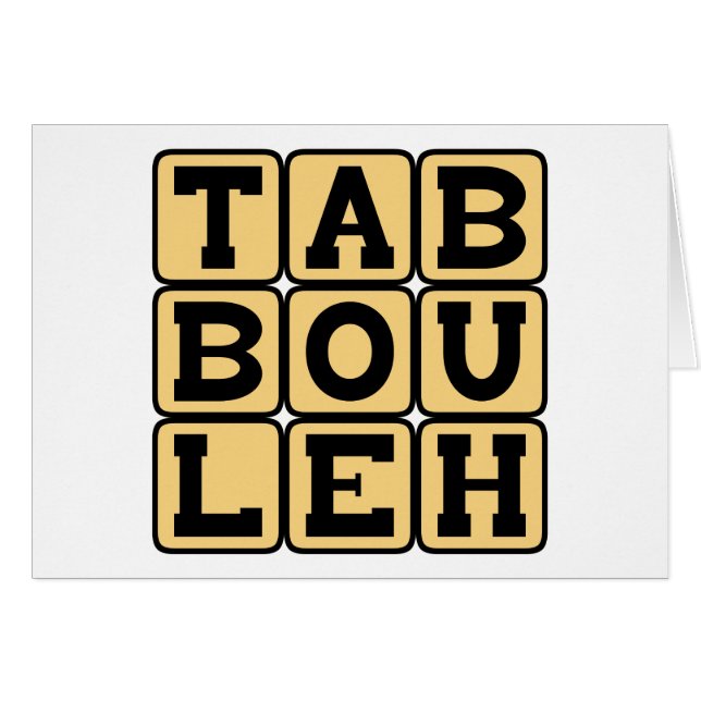 Tabbouleh, Levantijns vegetarisch gerecht (Voorkant Horizontaal)