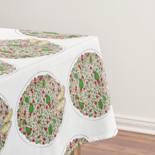 Tabbouleh Salad Mediterranean Libanese Syrian Food Tafelkleed (Voorbeeld)