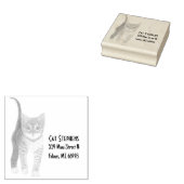 Tabby aangepaste houten stempel met tekst (Gestempeld)