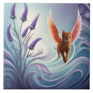 Tabby Angel Decoratieve Tegel Tegeltje