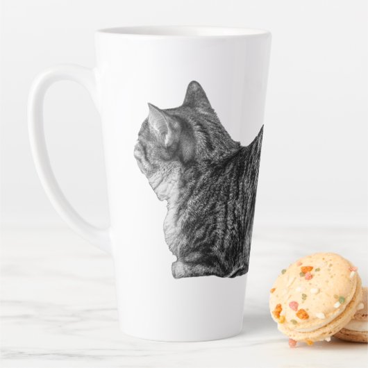Tabby Brood, Zachte Textuur Latte Mok (In situ)