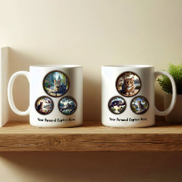 Tabby Cat 6-Afbeelding koffie Mok ontwerp