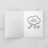 Tabby Cat 75th Birthday Humor Kaart (Binnen)