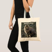 Tabby Cat Animal Bag met lang haar Tote Bag (Voorkant (product))