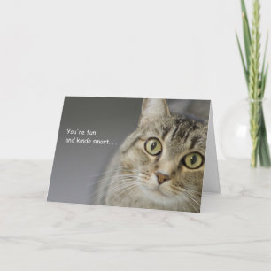 Tabby Cat Birthday Kaart beroemd gemaakt door Focu