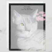 Tabby Cat Briefhoofd (Voorkant / Achterkant)