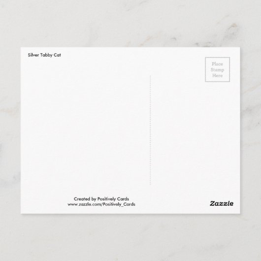 Tabby Cat Briefkaart (Achterkant)