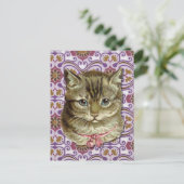 Tabby cat briefkaart (Staand voorkant)
