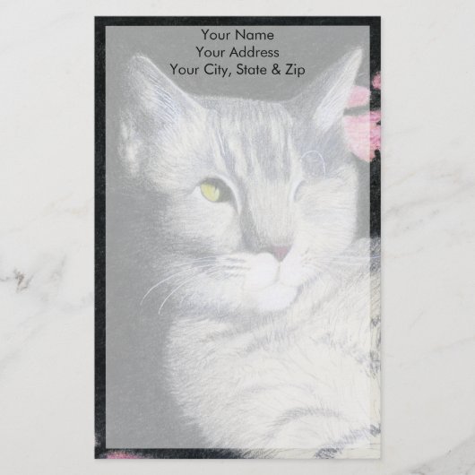 Tabby Cat Briefpapier (Voorkant)