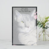 Tabby Cat Briefpapier (Staand voorkant)