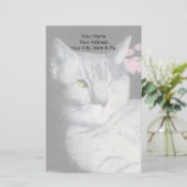 Tabby Cat Briefpapier (Staand voorkant)