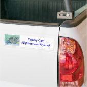 Tabby Cat Bumpersticker (Op Truck)