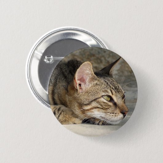 Tabby Cat Button (Voorkant /achterkant)