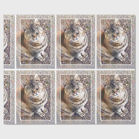 TABBY CAT CADEAUPAPIER (Vlak)