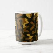 Tabby Cat Camouflage Abstract Pattern Koffiemok (Voorkant rechts)