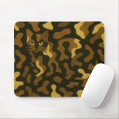 Tabby Cat Camouflage Art Muismat (Met muis)