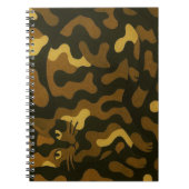 Tabby Cat Camouflage Art Notitieboek (Voorkant)