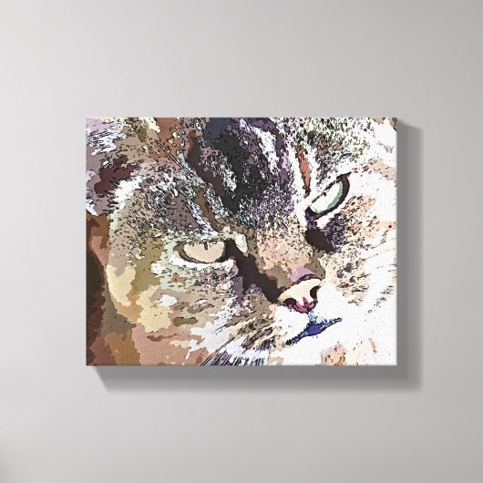 TABBY CAT CANVAS AFDRUK (Voorkant)