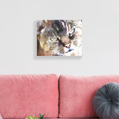 TABBY CAT CANVAS AFDRUK (Insitu (Woonkamer))