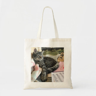 Tabby Cat Canvas tas