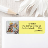 Tabby Cat cats Waterverf Return Address Labels (Insitu)