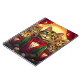 Tabby Cat Christmas Choir Notitieboek (Linkerzijde)