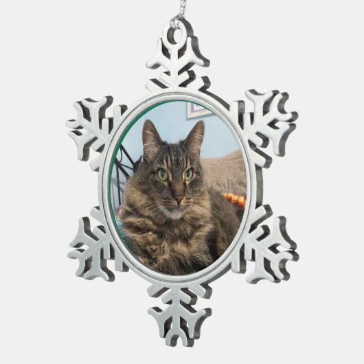 Tabby Cat Christmas Ornament (Rechts)