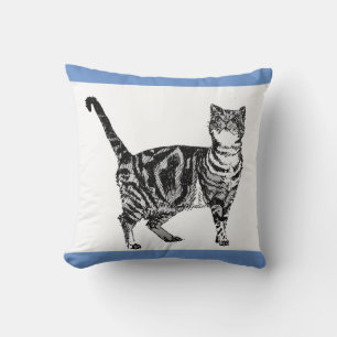 Tabby Cat Cushion Kussen