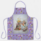 Tabby Cat Cute Waterverf Cats pet Animal Schort (Voorkant)