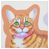 Tabby Cat Dancing Mice Pillow Mirror Afbeeldingen Stof (Swatch)