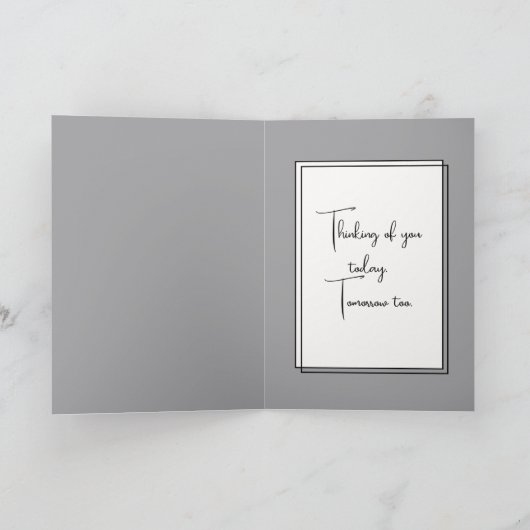 Tabby Cat Denken aan jou Kaart (Binnen)